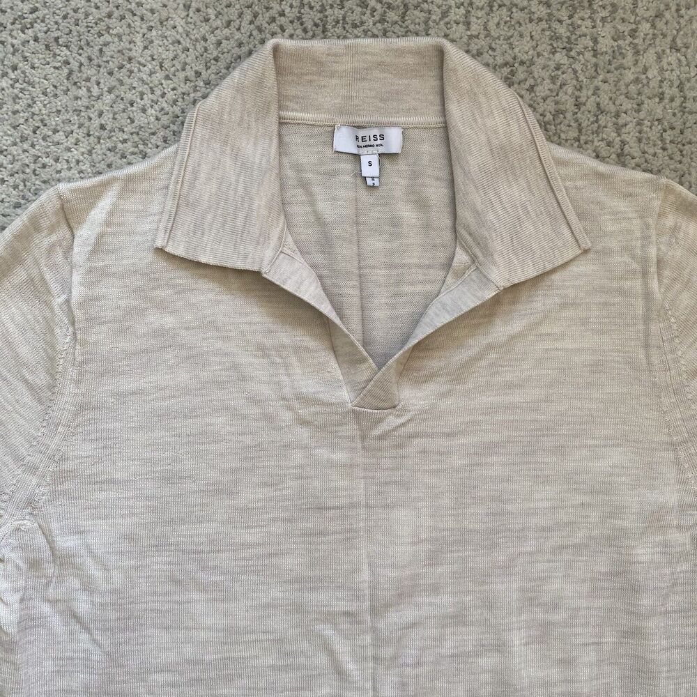 Reiss Cream Polo Shirt